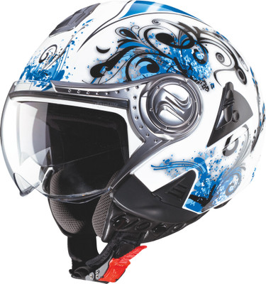 

Studds DOWNTOWN D1 DECOR Motorsports Helmet(D1 WHITE N2)