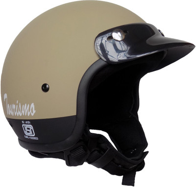 

Anokhe Collections Retro Styled Tourismo Motorbike Helmet(Desert Storm Matte