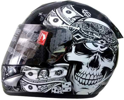

THH Pirates Motorbike Helmet(Black, White)