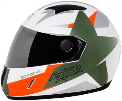 

Axor A1 Custom Motorbike Helmet(White & Green