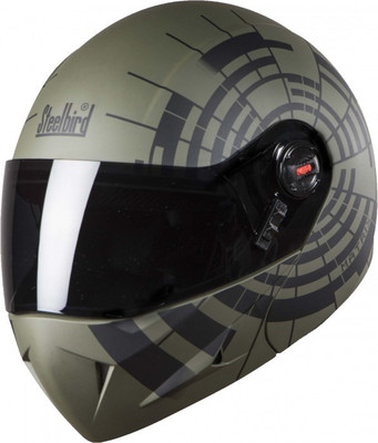 

Steelbird SB-41 Oscar Matrix Motorbike Helmet(Mat Black Mat Grey