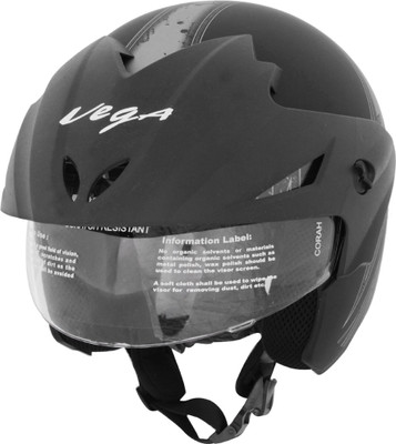 

Vega Cruiser W/P Arrows Motorsports Helmet(Dull Black, Silver