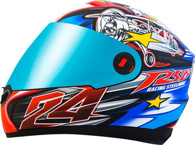 

Steelbird AIR Hovering Bargy Design Motorbike Helmet(Glossy Black//Red