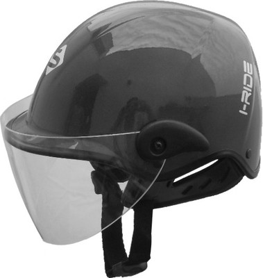 Saviour I-Ride Glossy CV Unisex Motorbike Helmet(Grey)