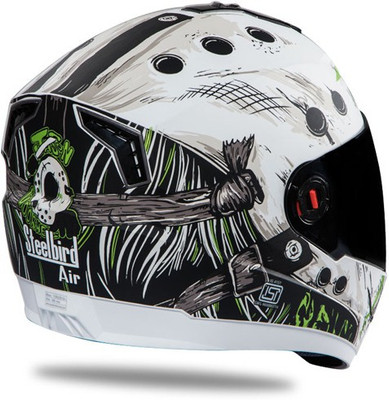 

Steelbird AIR SBA-1 Dunkin Motorbike Helmet(SBA-1 Dunkin Matt White & Green With Smoke Visor Medium-580MM