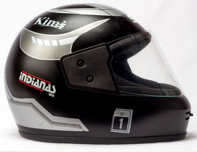 

SONIK Indianas Motorbike Helmet(Black/Silver