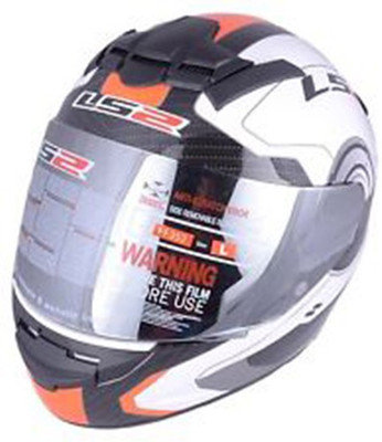 

LS2 Ff352 Atmos Motorbike Helmet(White, Orange Matt, Orange matt;white