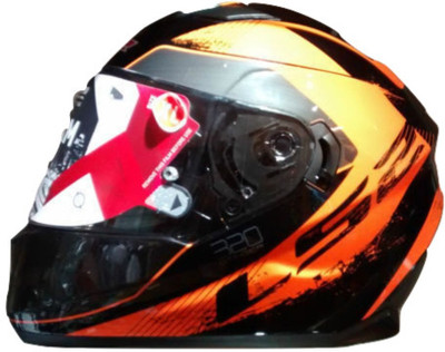 

LS2 Airpump And Dual Visor Stinger Motorbike Helmet(Black, Orange)