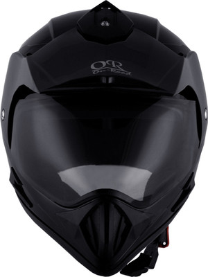 

Autofy O2 On Road Motorcross With Tinted Scratch Resistant Visor Motorbike Helmet(Black