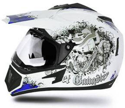 

VEGA Gangster Motorsports Helmet(White with Blue