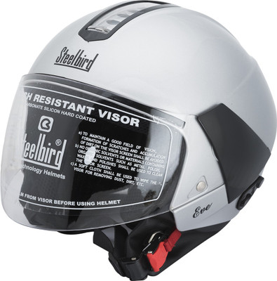 

Steelbird SB-33 Eve Silver Motorbike Helmet(Silver)