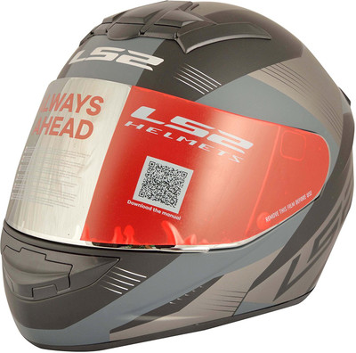 

LS2 LS2 FF352 Trooper Black White Full Face Helmet Motorbike Helmet(Black, White