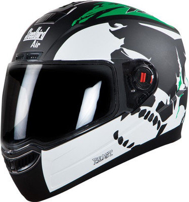 

Steelbird SBA-1 Motorbike Helmet(Matt black and Green