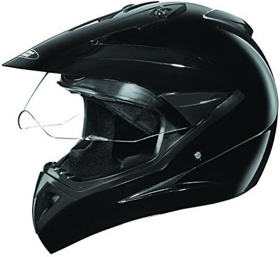 

Studds Motocross Plain Motorbike Helmet(Black