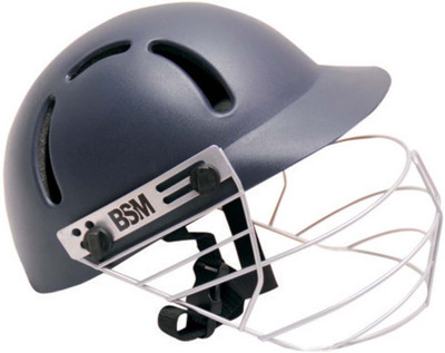 

BSM TITANIUM Cricket Helmet(Black, Grey)