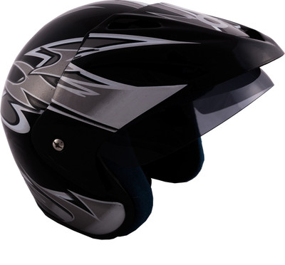 

Autofy O2 Black & Grey Motorbike Helmet(Black