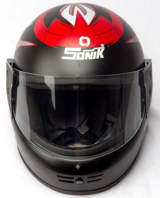 

SONIK Indianas Kimmy Matt Motorbike Helmet(Black & Cherry Red
