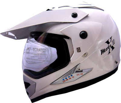 

Greenstone Plain Bluetooth Motorbike Helmet(White