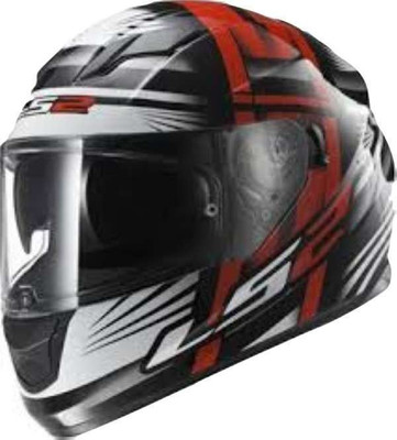

LS2 LS2 FF320 Bang-Black-Red with Dual Visor Motorbike Helmet(Black, Red