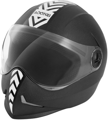 Steelbird Adonis Dashing Motorbike Helmet(Black, Silver) available at flipkart for Rs.800