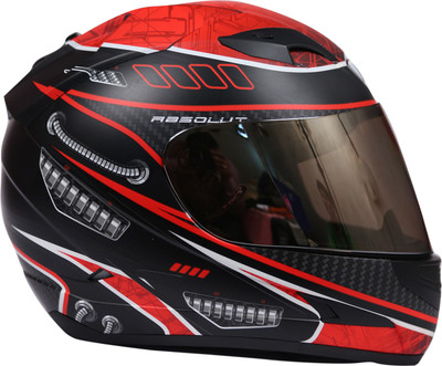 

THH Red Terminator Motorbike Helmet(Red, Black, Black;red