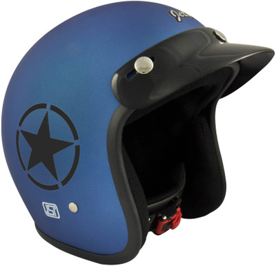 

Anokhe Collections Jetstar Retro Style (ISI Certified) Motorbike Helmet(Matte Royal Blue