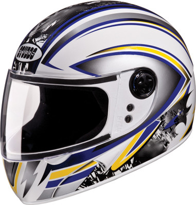 

Studds Chrome Super D1 Motorsports Helmet(White)