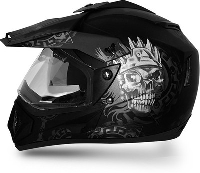 

VEGA Off Road D/v Ranger Motorbike Helmet(Dull Black, Silver)