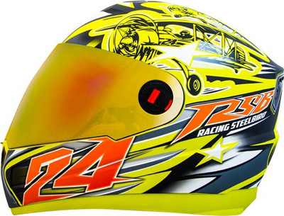 

Steelbird AIR Hovering Motorbike Helmet(Yellow // Orange