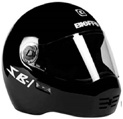 Steelbird SB-1 Dashing Black Motorbike Helmet(Black)