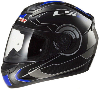 

LS2 Atmos Black Blue With Mercury Visor Motorbike Helmet(Black, Blue)