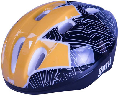 

Guru Skating Helmet Skating Helmet(Yellow, Black), Black;yellow