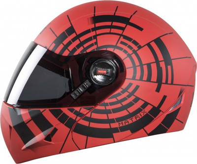 

Steelbird Oscar Matrix Motorbike Helmet(Mat Sport Red with Black
