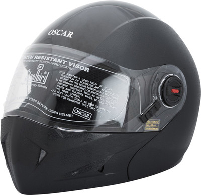 Steelbird SB-41 Oscar Classic X Motorbike Helmet(Black) available at flipkart for Rs.1090