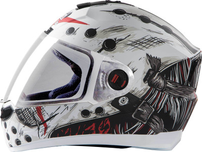 

Steelbird AIR SBA-1 Dunkin Motorbike Helmet(SBA-1 Dunkin Glossy White & Red With Plain Visor Large-600MM