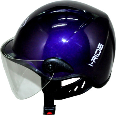 

SAVIOUR I-Ride Glossy Unisex Purple - Clear Visor Motorbike Helmet(Purple)