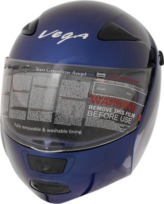 

Vega Boolean Motorsports Helmet(Metallic Blue)