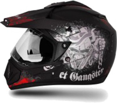 

VEGA Off Road D/V Gangster Motorbike Helmet(Black, Red
