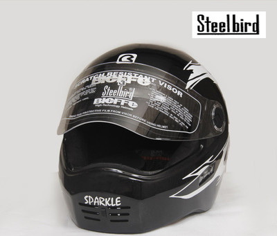 

Steelbird Sb-1 Sparkle Black Motorbike Helmet(Black