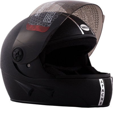 

Autofy Habsolite Apache Black Motorbike Helmet(Black
