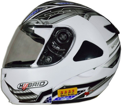 

Greenstone Detachable Machine War Bluetooth Motorbike Helmet(White