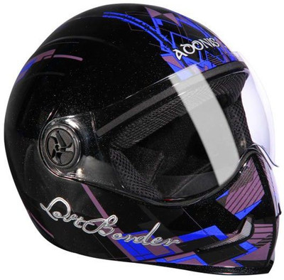 

Steelbird Adonis Lost Border Motorbike Helmet(Mat Black and Blue