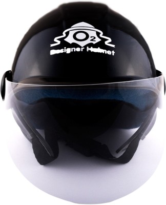 

Autofy O2 bu with Permanent Peak Motorbike Helmet(Black