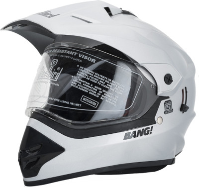 

Steelbird SB-42 Silver Motorbike Helmet(Silver)