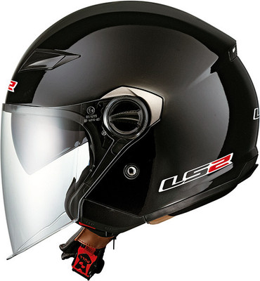 

LS2 Deattachable Openface 569 Motorbike Helmet(Black)