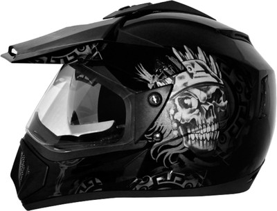 

Vega Off Road Ranger Motorsports Helmet(Black, Silver)