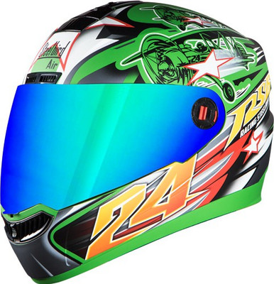

Steelbird AIR Hovering Motorbike Helmet(Parrot Green// Yellow