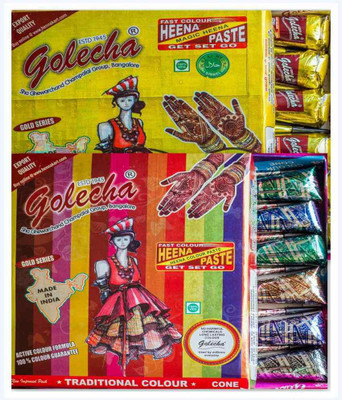 

Golecha Maroon & Multi Color Henna Cones(700 g)