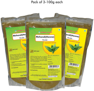 

Herbal Hills Henna Powder, 100g (Pack of 3)(300 g)