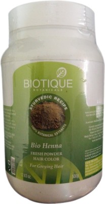 Buy BIOTIQUE Bio Henna Fresh Power Hair Color For Greying Hair(500 g) on  Flipkart 